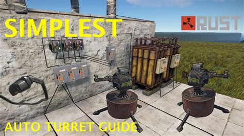 Simplest Rust Auto Turret Setup W Rust Super Easy Youtube