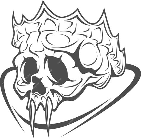 Premium Vector Skull Head Vector Tattoo Sticker