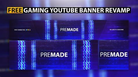 Free Gaming Youtube Revamp Pack Speed Art Template Download Youtube