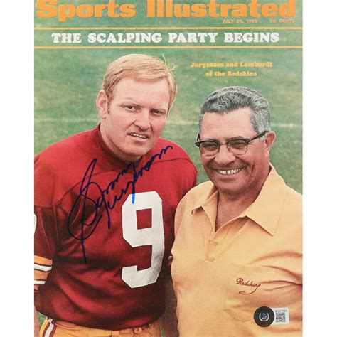 Sonny Jurgensen Signed Redskins X Photo Beckett Pristine Auction