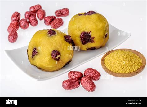 Northern Spring Festival Food Yellow Rice Jujube Sticky Cake Stock