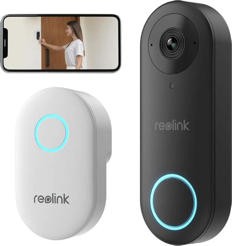 Reolink Kablolu Akıllı Kapı Zili 5 MP WiFi Kamera 2 4 5 GHz Çanlı Su