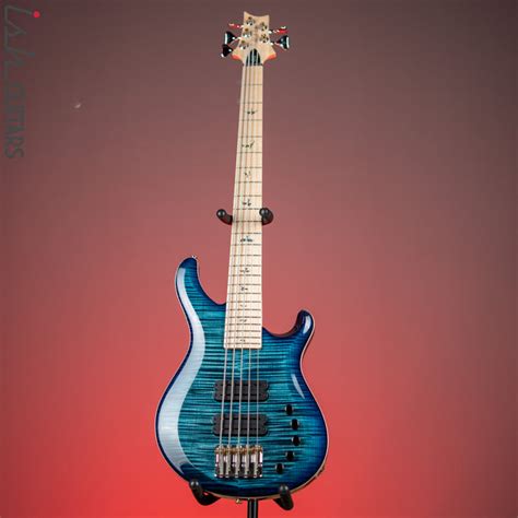 Prs Grainger 5 String Bass 10 Top Cobalt Blue Ish Guitars