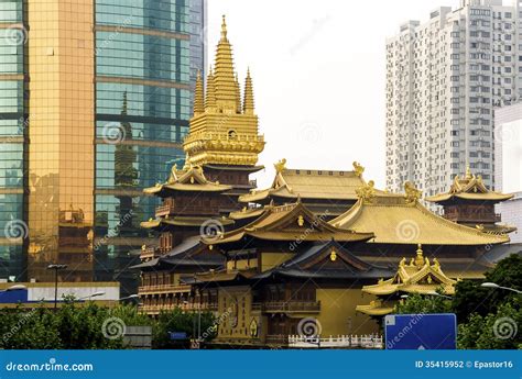 Jing an Temple stock photo. Image of shanghai, citiscape - 35415952