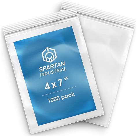 Spartan Industrial X Count Mil Clear Reclosable Zip