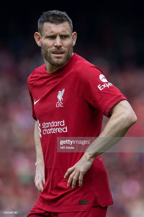 James Milner Of Liverpool During The Premier League Match Between