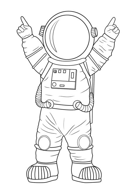 Dibujo De Astronauta Para Colorear E Imprimir Dibujos Y Colores Images