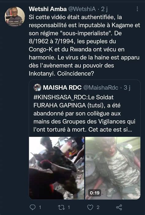 MAISHA RDC On Twitter BELGIQUE RDC Le Sieur WetshiA Responsable Du