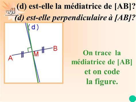 Les Math Matiques Autrement La M Diatrice Dun Segment Mode D Emploi