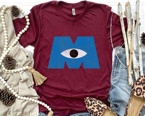 Retro 90s Disney Monsters Inc. Eye Logo Graphic Shirt - Etsy