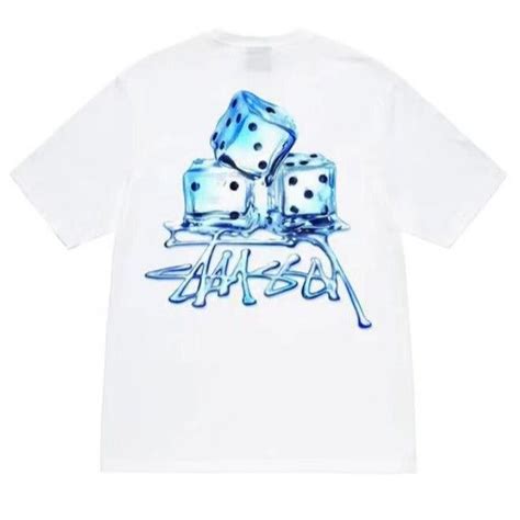 Stussy Ice Cube Dice Graphic Tshirt In 2023 Stussy Ice Shirt