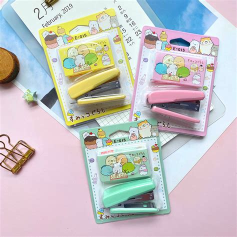 Kit Grampeador E Fita Corretiva Sumikko Gurashi Kawaii Loja Elepapier