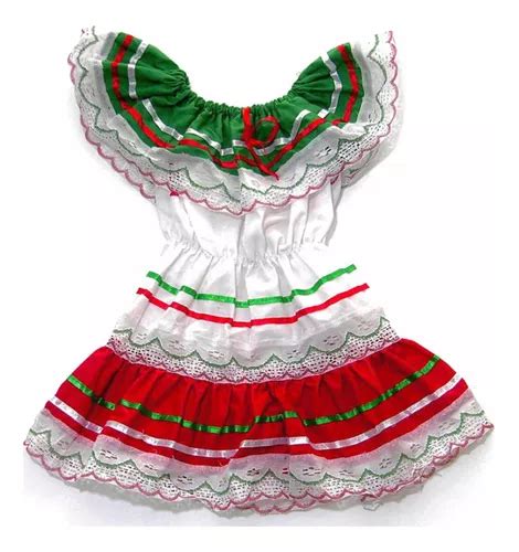 Vestido Traje Típico Mexicano Talla 2 3 Años Niña Mes Patrio Meses