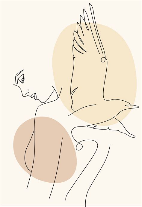 Minimalist Line Art Woman Poster Woman Line Art Print Etsy In