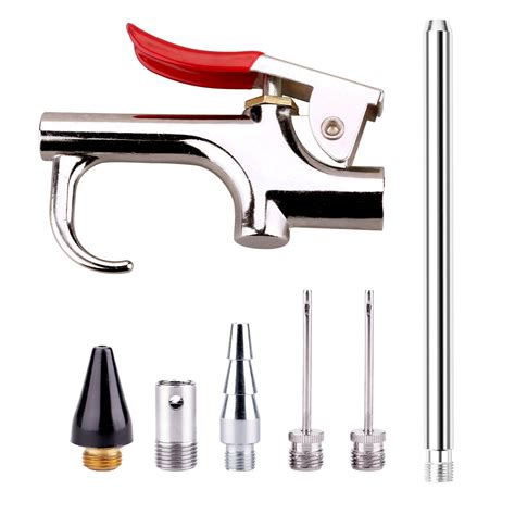 WYNNsky Air Blow Gun Accessory Kit with 5 Interchangeable Nozzles - 7 ...