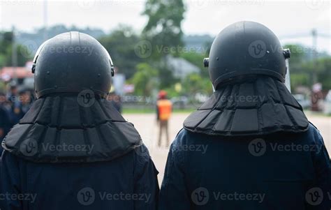 Riot Police Control The Crowd 46153948 Stock Photo At Vecteezy