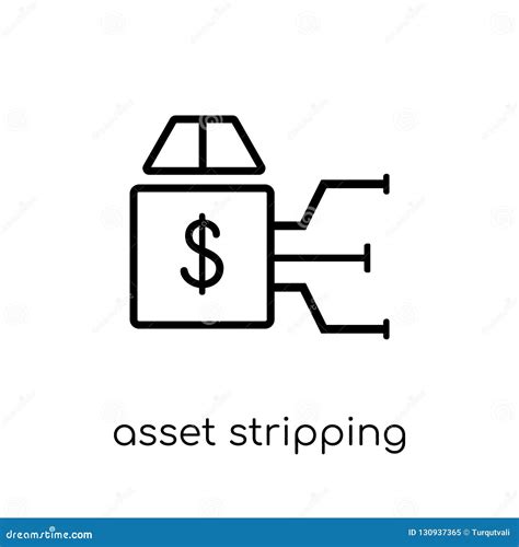 Asset Stripping Icon Trendy Asset Stripping Logo Concept On White