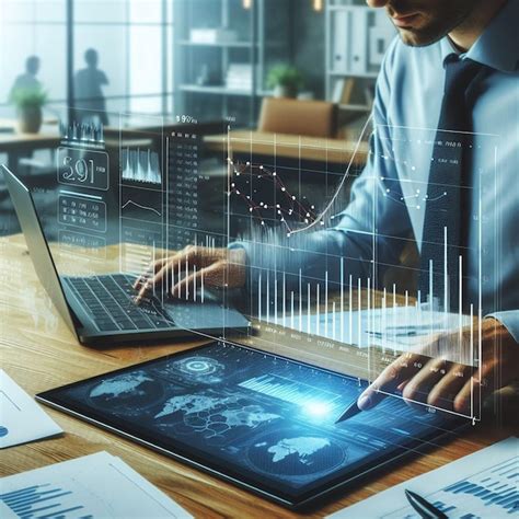 premium photo analyzing global data generated  ai