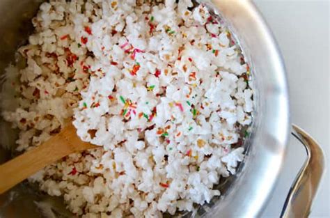 Funfetti Marshmallow Popcorn Treats Just A Taste