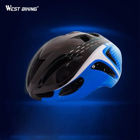 WEST BIKING Bicycle Helmet Road Mountain Bike In molded Aerodynamic Helmet EPS Ultralight ...