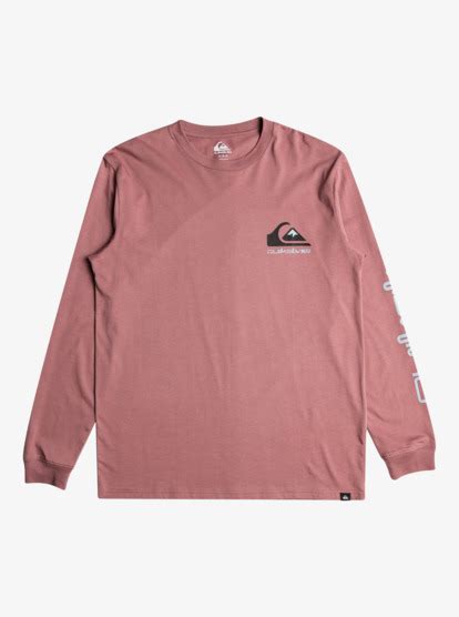 Comp Logo T Shirt De Mangas Compridas Para Homem Quiksilver