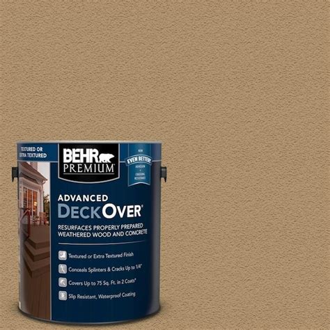 BEHR Premium Advanced DeckOver 1 gal. #SC-145 Desert Sand Textured ...