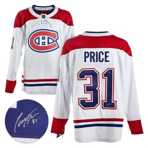 Carey Price Montreal Canadiens Autographed Signed White Fanatics Hockey ...