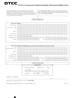 Fillable Online Dtcc Form Fill Out And Sign Printable Pdf Template