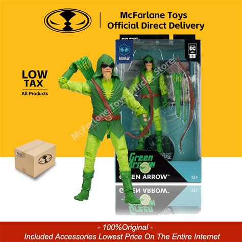 Green Arrow Longbow Hunter Figura De A O Mcfarlane Modelo Brinquedos Dc