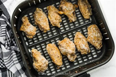 Air Fryer Frozen Chicken Wings Ready In 15 Min The Shortcut Kitchen