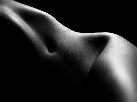 Nude Figurative Bodyscape Of A Woman No52 Black White Etsy