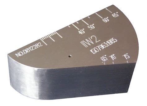 Iiw V Type Iso Standard Ultrasonic Calibration Test Block