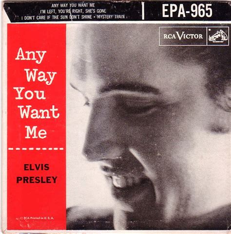 Elvis Presley Any Way You Want Me 1956 Vinyl Discogs