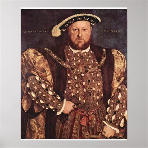 King Henry Viii Canvas Print Poster Zazzle