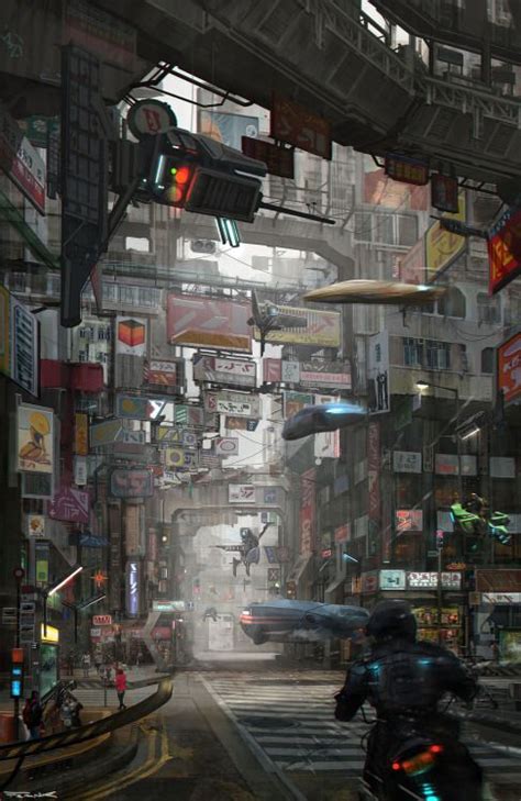 Rogue Telemetry Cyberpunk City Sci Fi Landscape Sci Fi City