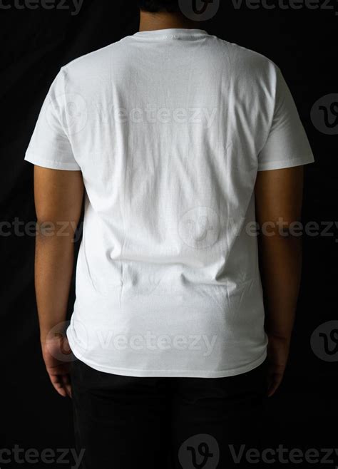 Men Wear Plain T Shirts For Mockups Templates Blank T Shirt For Back