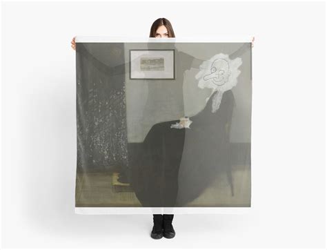 "Whistler's Mother - Mr. Bean" Scarves by andraskiss | Redbubble