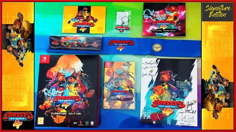 Streets Of Rage 4 Signature Edition Unboxing Nintendo Switch SEGA