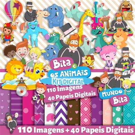 Kit Digital Mundo Bita Png Scrapbook Elo7 Produtos Especiais