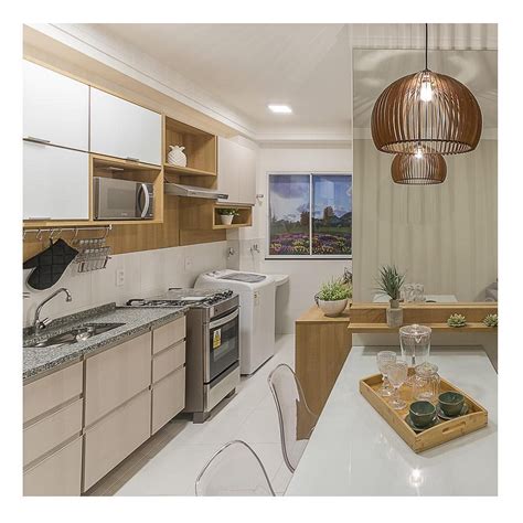 Cozinha Planejada Em Melaminas Peroba Super White E Nude Vel