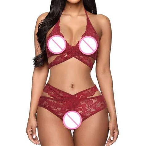 Coordonnes Ensemble Lingerie Soutien Gorge Femmes Slin Coupe Creuse