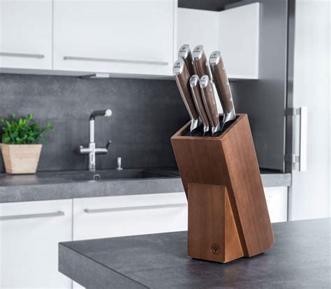 Boker Forge Wood Knife Block 2 0 6 Pcs Messerworld En