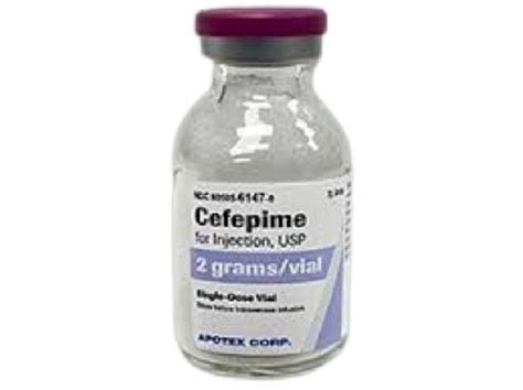 Cefepime Injection - Allopathic Medicine For Hospitals And Clinics | Accurate Formulation ...