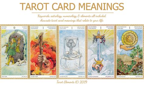 Tarot Card Meanings Learn Tarot Tarot Elements