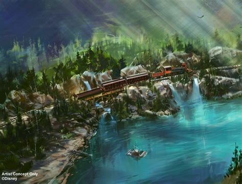 Closer look at the Rivers of America Concept Art - Park Journey