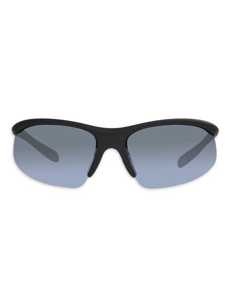 Foster Grant Mens Blade Black Sunglass