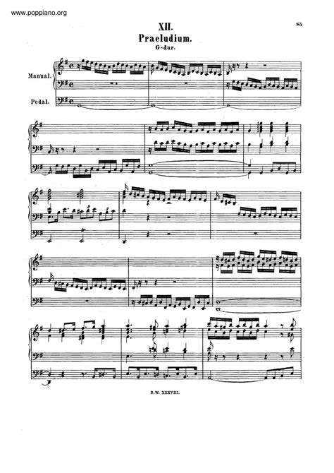 Johann Sebastian Bach Prelude In G Major Bwv Pdf