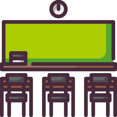 Salón De Clases Iconos Gratis De Educación