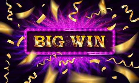 Big Win Congratulations Frame Stock Illustration Illustration Of