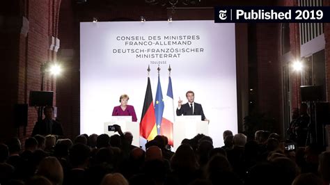 Merkel And Macron Publicly Clash Over Nato The New York Times